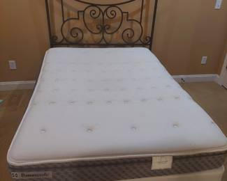 full-size bed frame and mattress