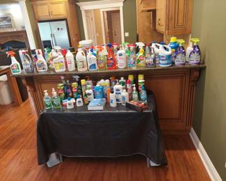 all sorts of products (personal, cleaning)