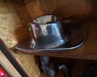 Aluminum Cowboy Hat Decor