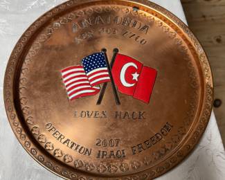Heavy Copper Memorial Plaque