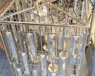 Midcentury Chrome Chandelier