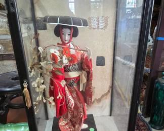 Oriental Doll in Case