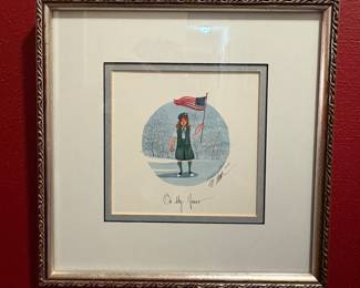 P. Buckley Moss signed and numbered Girl Scouts litho.