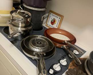 All clad and copper chef cookware