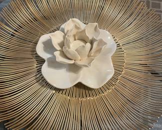Contemporary metal art bowl