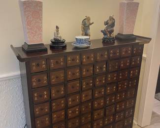 Antique Chinese apothecary chest.