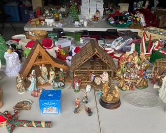 Several Nativity scenes