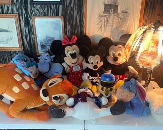 Lots of Disney plush animals