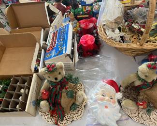 An abundance of holiday decorations