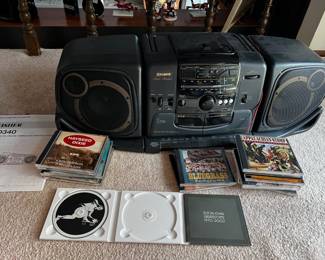 Vintage Fisher Boombox PH-D340 with CD/AM-FM Double Cassette Deck
