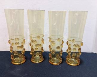 Venetian glass ice tea glasses