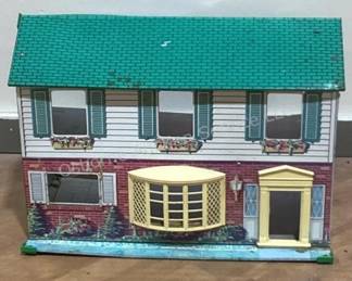 Vintage metal doll house
