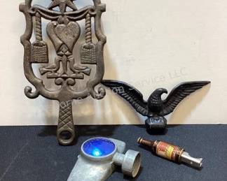 Metal eagle, trivet, vintage sprinkler