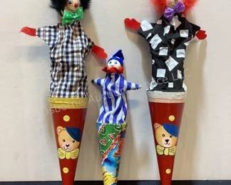 Pop up clown toys