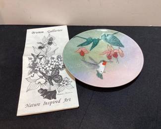 Brumm hummingbird plate