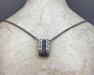 Marcasite & sterling necklace