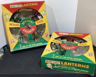 Vintage Miller Lites Lanterns