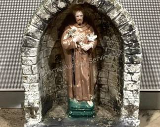 Cement religious yard decor