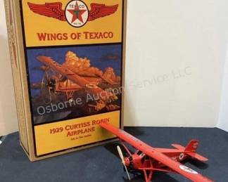 Die cast Wings of Texaco plane