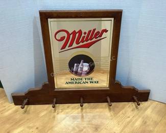 Miller Beer Mirror Coat Hook