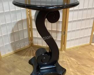 Black accent table