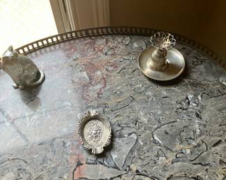 Marble side table