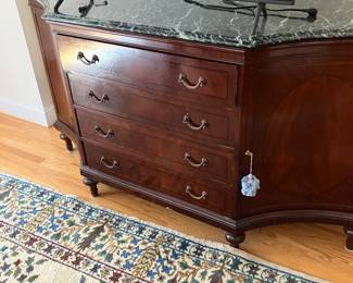 Rosewood Marble top Dresser simply elegant