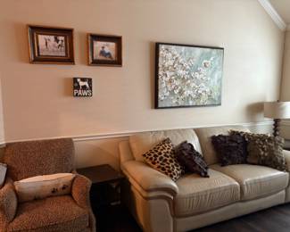 Furniture - leather couch