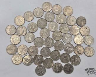 1722 45 U.S. State Quarters