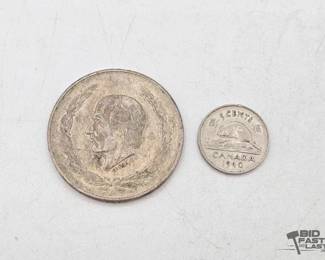 1810 2 Foreign Currency Coins