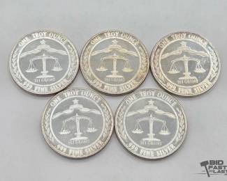 1146 5 .999 1983 Parliament Shield Coins, 1oz