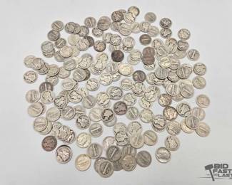 1558 Pre 1964 Mercury Dimes, 400g