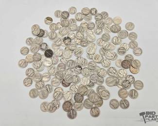 1556 Pre 1964 Mercury Dimes, 400g