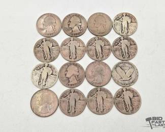 1541 16 Pre 1964 Quarters, 95g