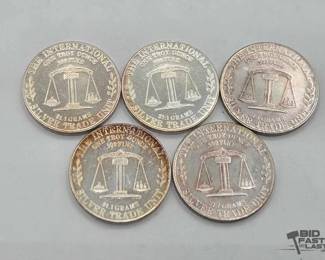 1142 5 .999 1980 USS Constitution Coins, 1oz