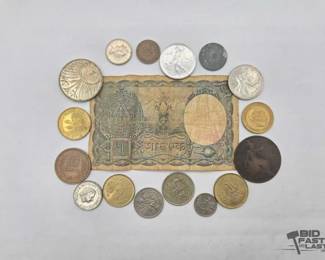 1812 Foreign Currency Bills and Coins