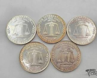 1128 5 .999 1980 USS Constitution Coins, 1oz