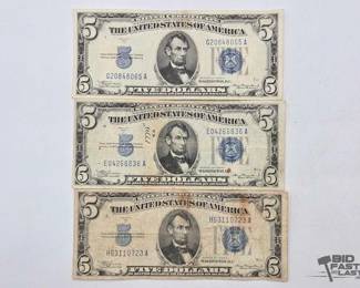 1234 3 1934 $10 Silver Certificates