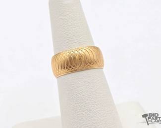 528 14k Gold Band, 5.7g