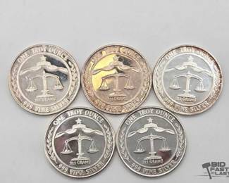 1108 5 .999 1983 Parliament Shield Coins, 1oz
