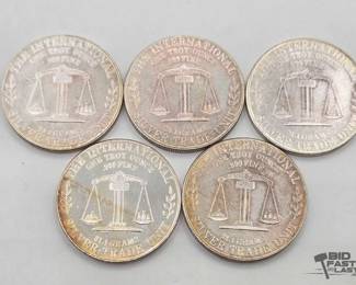 1134 5 .999 1980 USS Constitution Coins, 1oz