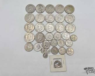 1708 Dollar Coins, Half Dollar Coins, Quarters Dimes