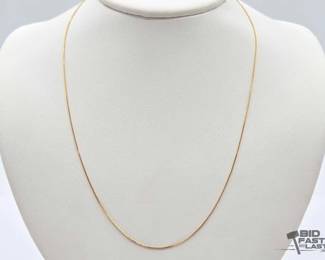580 14k Gold Necklace, 1.3g