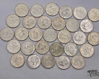 1566 30 1964 U.S. Kennedy Half Dollars, 373g