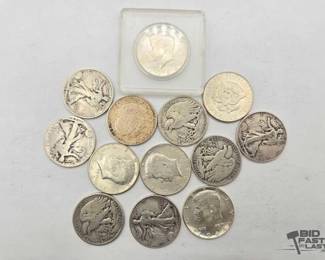 1570 13 90 Silver Coins, 147g