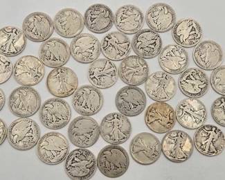 1562 39 Walking Liberty Half Dollars