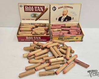 1714 Over 50 Rolls of Pennies