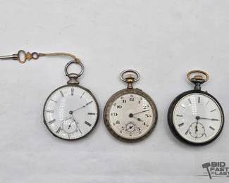 904 3 Pocket Watches