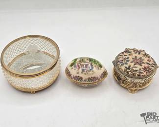 1926 3 Trinket Boxes