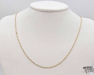593 14k Gold Chain Necklace, 2.5g